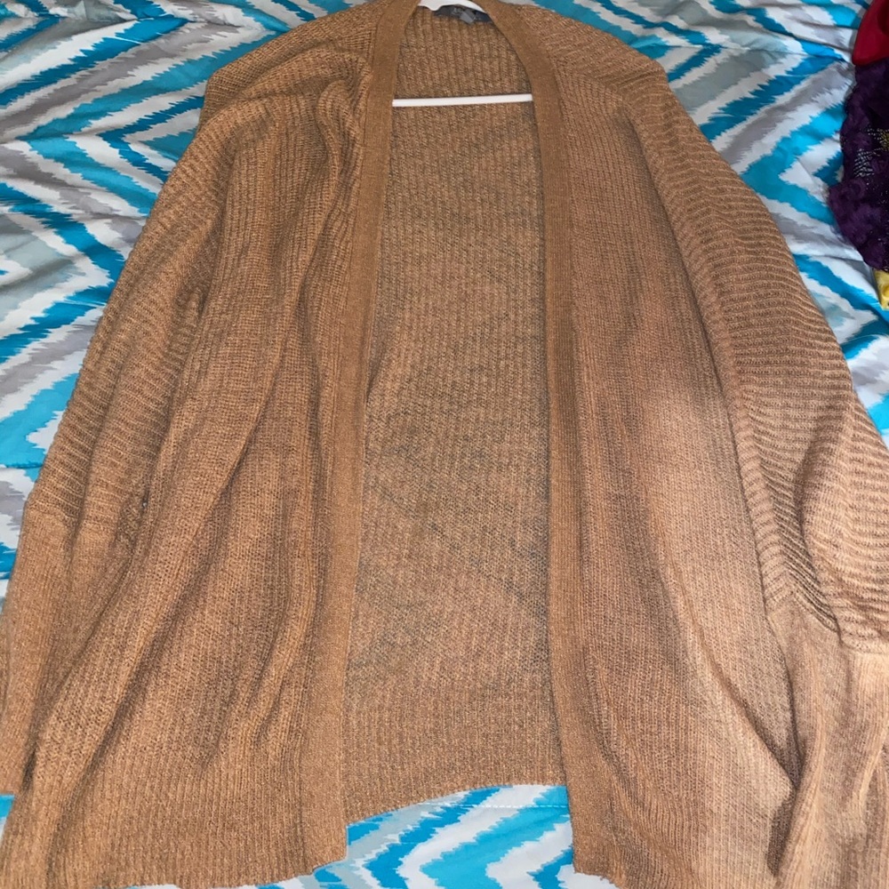 orange cardigan
